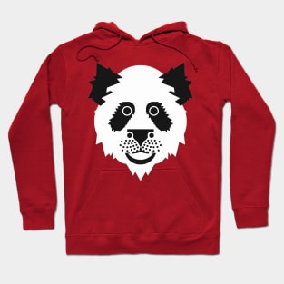 Panda Face Black and White Hoodie